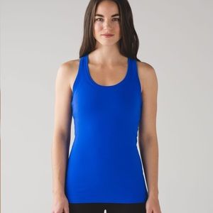 lululemon cerulean blue cool racer back tank